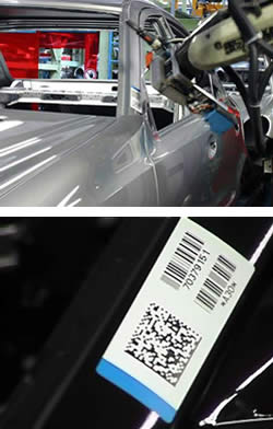 Automatische Kennzeichnung von lackierten Karosserien mit rückstandsfrei lösbaren Etiketten